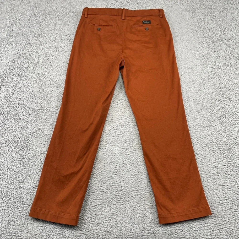Banana Republic Pants Mens 34x32 Orange Emerson Straight Fit Chino Stretch